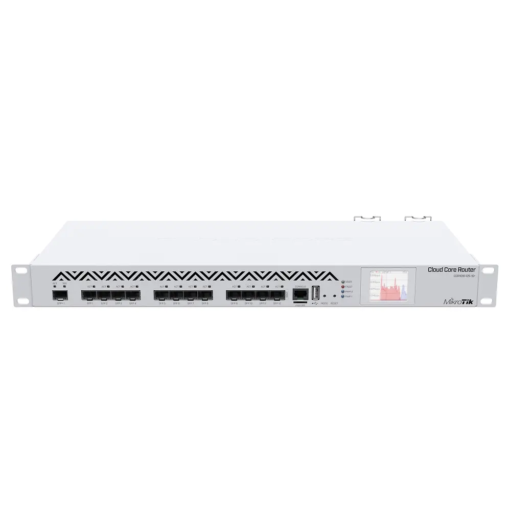 MikroTik CCR1016-12S-1S+ Cloud Core Router 1U Rackmount, 12×SFP Cage