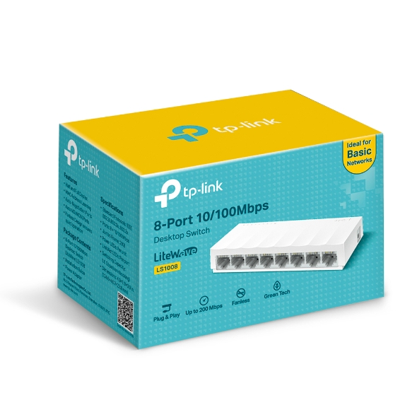 TP-Link 8-Port 10/100Mbps Desktop Network Switch -TL-LS1008