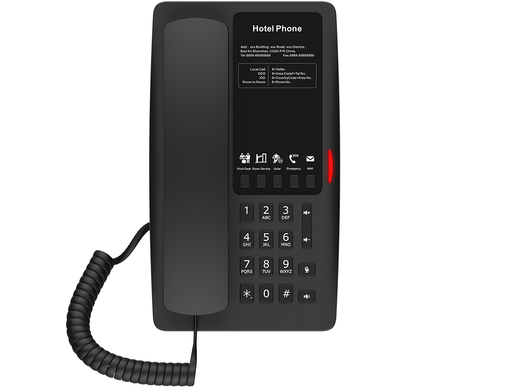 Fanvil H4 BLACK Hotel IP Phone