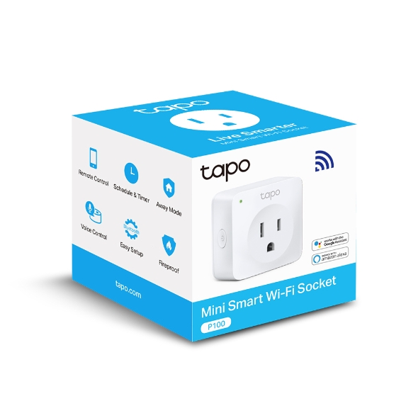 TP-Link Tapo Mini Smart Wi-Fi Socket - TL-TAPO P100 (1-PACK)