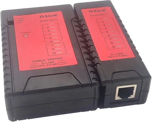 D-Link Cable Tester Detected Cable Type RJ-11 RJ-45 Black NTL-CT-001