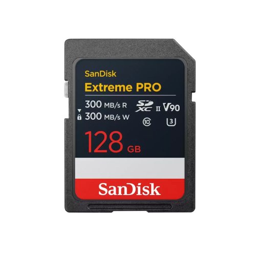 SanDisk Extreme PRO 128GB SDXC Memory Card 8K V90 UHS-II SDSDXDM-128G-GN4IN