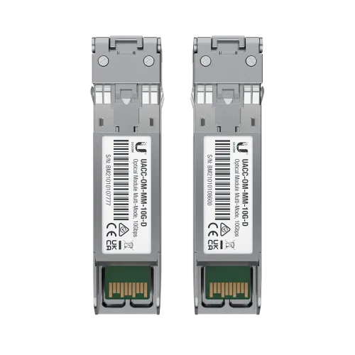 Ubiquiti Multi-Mode Transceiver Module 10Gbps 850nm 2-Pack (UACC-OM-MM-10G-D-2)
