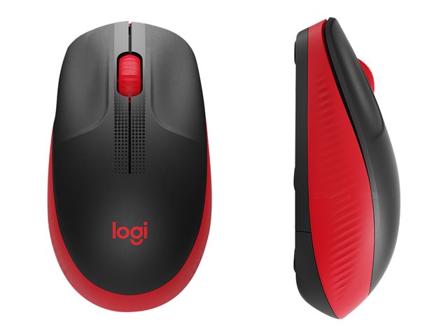 Logitech M190 Full Size Wireless Mouse - Red-910-005908