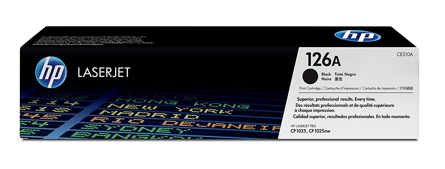 HP 126A Black Original LaserJet Toner Cartridge (CE310A)