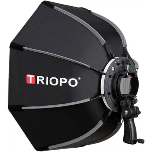 Triopo 90cm / 35″ Deep Octagon Umbrella Speedlite Softbox with Flash Bracket