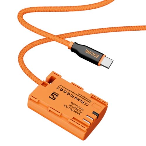 ZGCINE USB-C PD to NPF Dummy Battery braided Cable