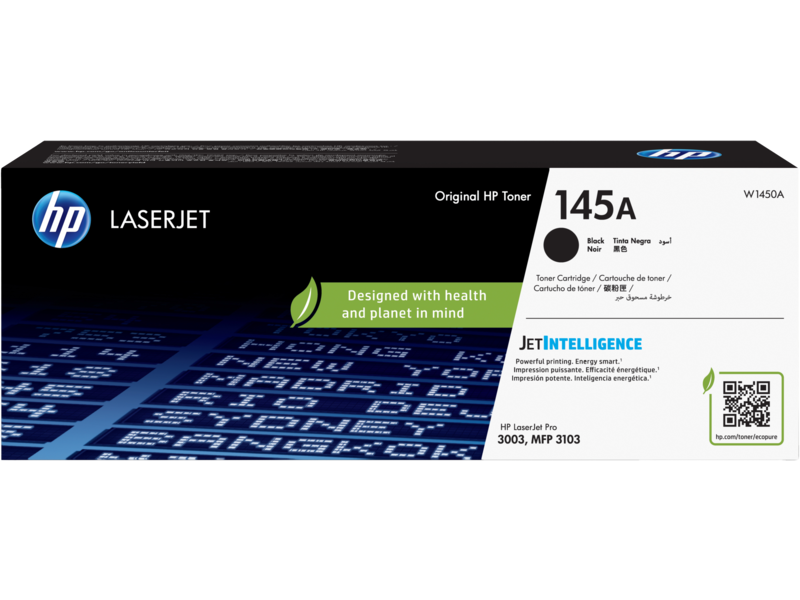 HP 145A Black Original LaserJet Toner Cartridge -W1450A