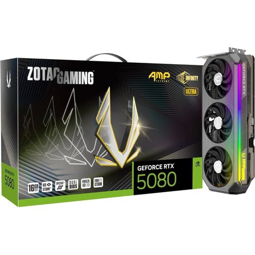 ZOTAC GAMING GeForce RTX 5080 AMP Extreme INFINITY ULTRA 16GB GDDR7 Graphics Card-ZT-B50800BU-10P