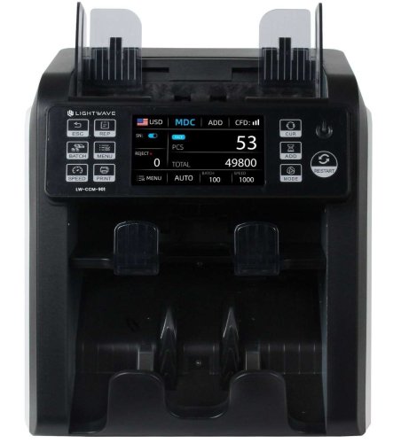 Lightwave LW-CCM-901 Touchscreen 2 CIS Cash Counting Machine