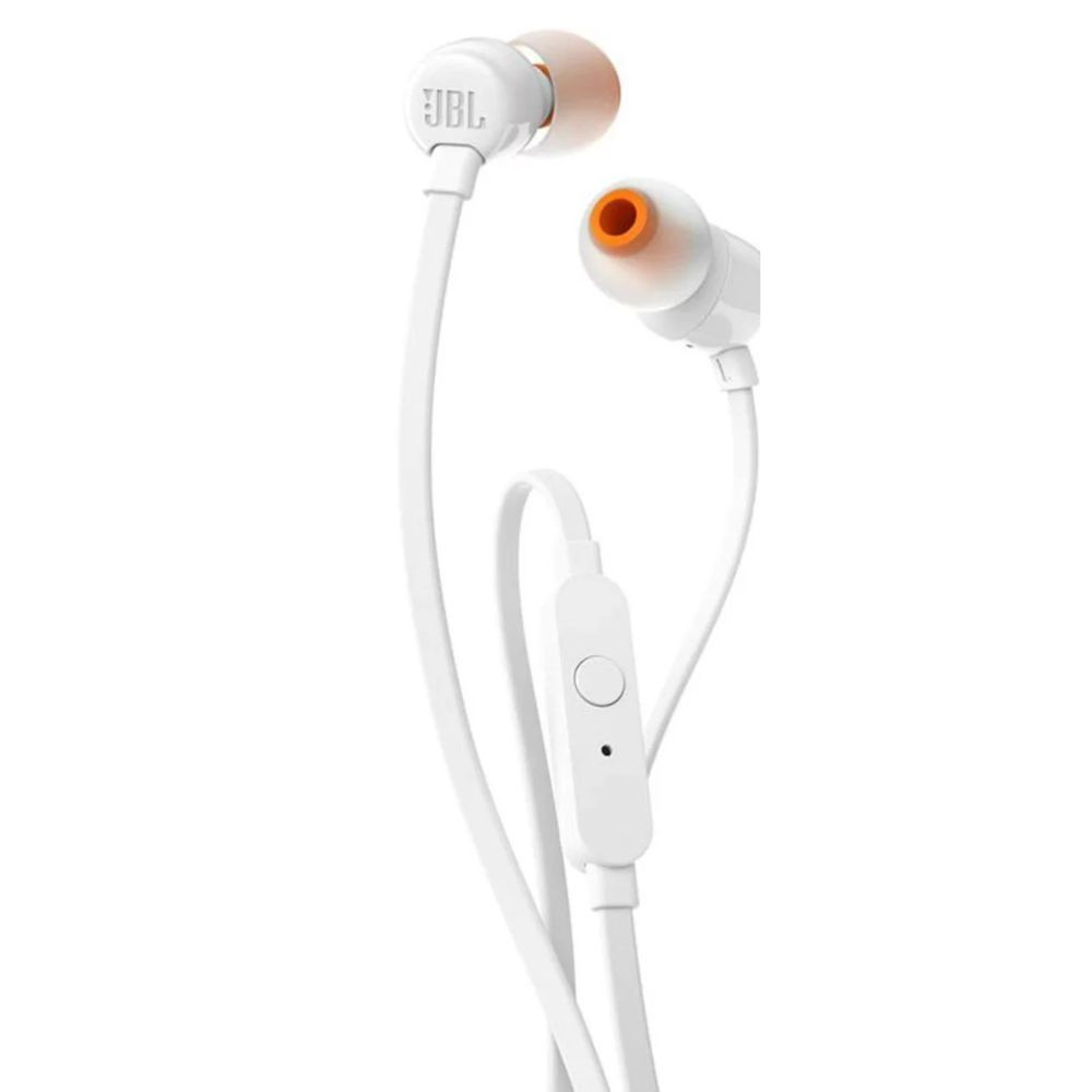 JBL Tune 110 Earphones White (JBLT110WHT)