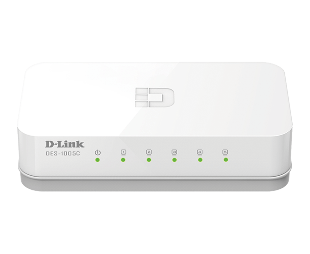 D-Link DES-1005C/B 5 port 10/100Base-T unmanged switch