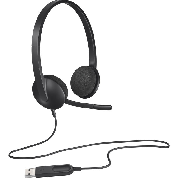 Logitech H340 Wired USB Headset with Noise Cancelling Mic-981-000475
