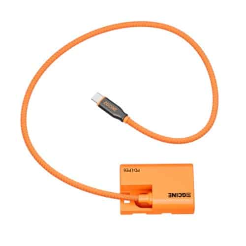 ZGCINE USB-C PD to LPE6 Dummy Battery Braided Cable