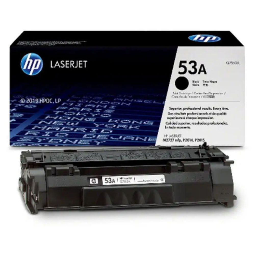 HP 53A Black Original LaserJet Toner Cartridge -Q7553A