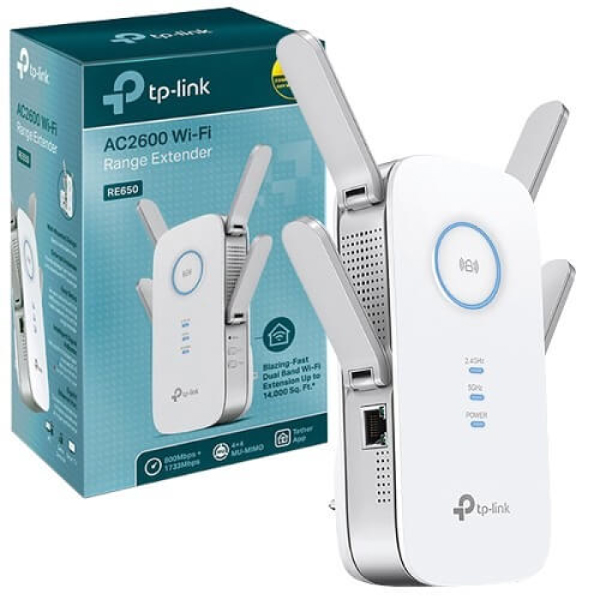 TP-Link AC2600 Mesh Wireless N Wall Plugged Range Extender - TL-RE650