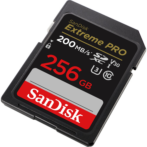 SanDisk 256GB Extreme PRO UHS-I SDXC Memory Card 200MB/s