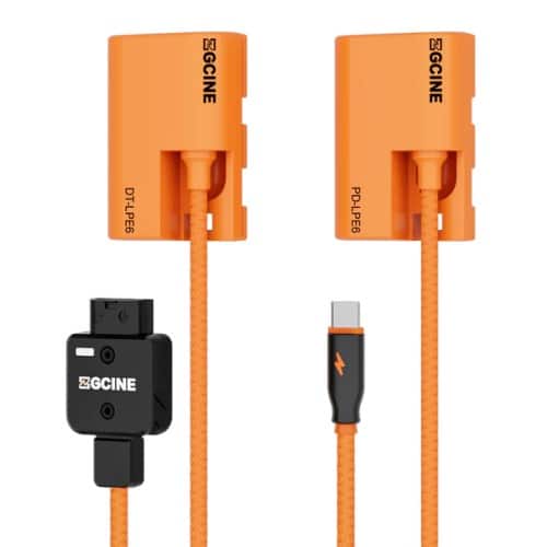 ZGCINE USB-C PD to LPE6 Dummy Battery Braided Cable