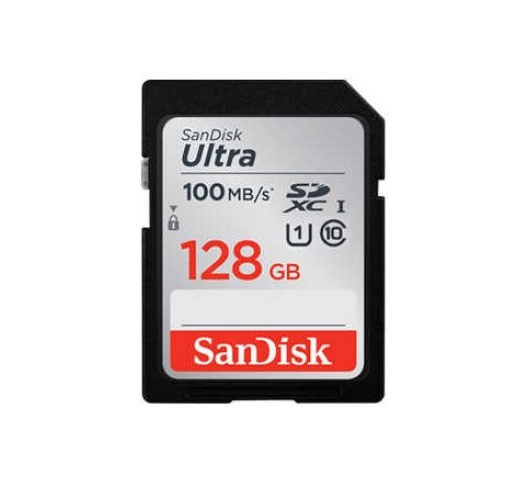 SanDisk 128GB Ultra UHS-I SDXC Memory Card 100MB/s