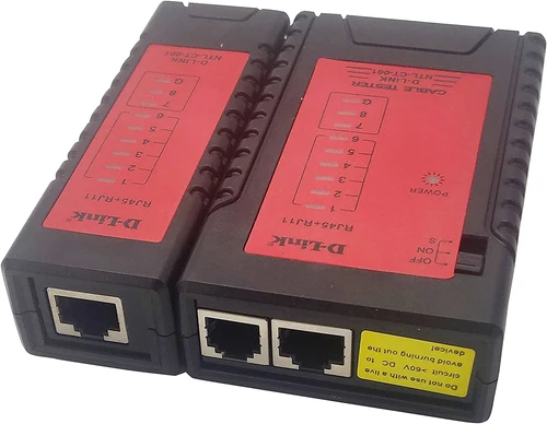 D-Link Cable Tester Detected Cable Type RJ-11 RJ-45 Black NTL-CT-001