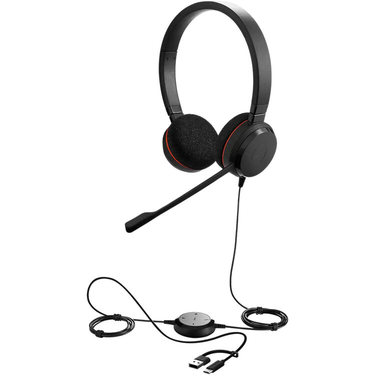 Jabra Evolve 20 USB-C Wired Stereo Headset - 4999-823-169
