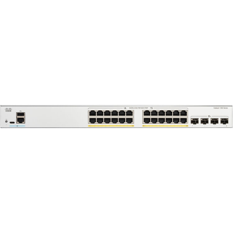 CISCO C1300-24P-4X CATALYST 1300 24-Port GE, POE, 4x10G SFP+
